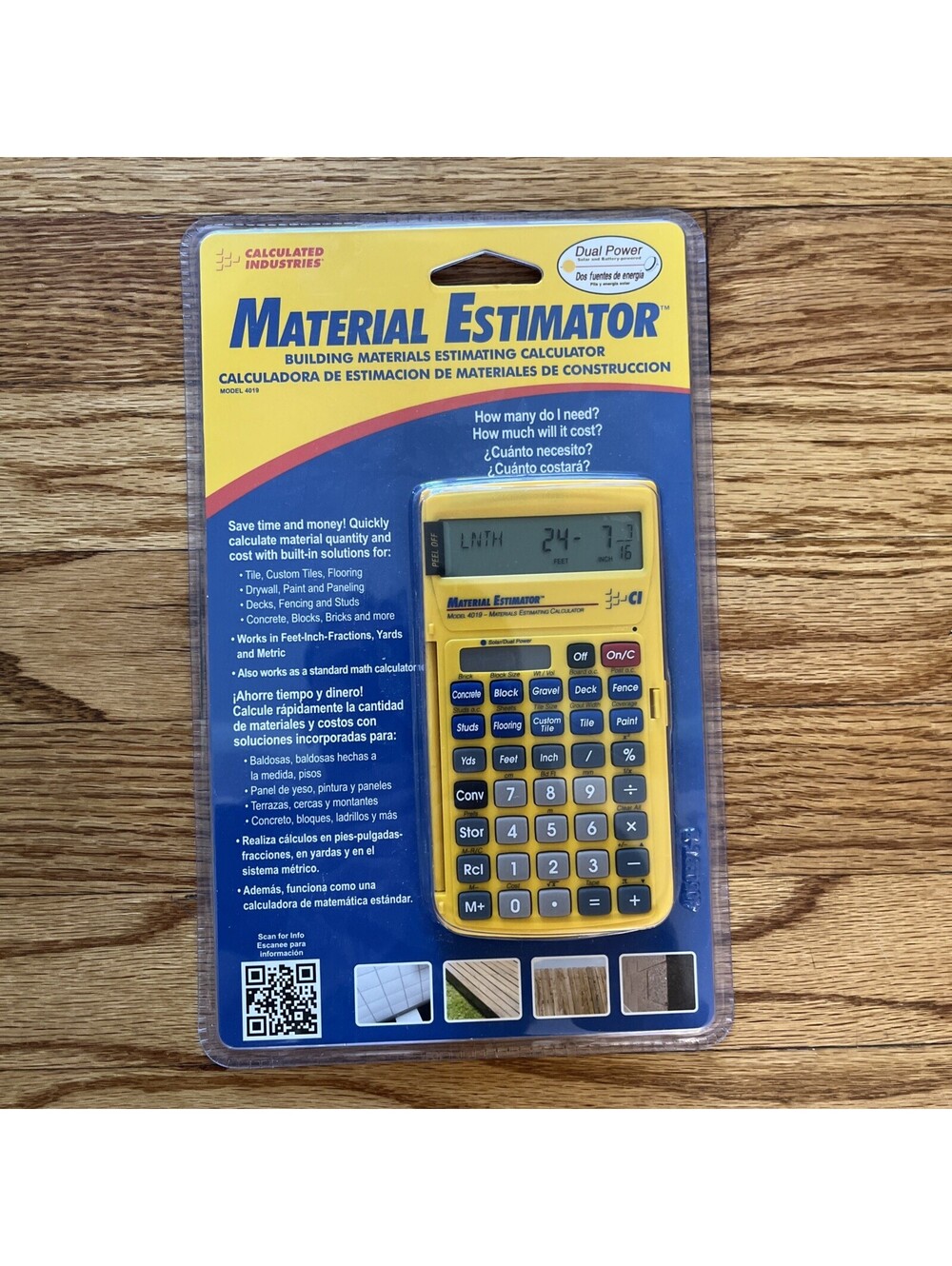 Calculated Industries 4019 Pro Material Estimator Pocket Calculator